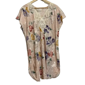 Vintage California Dynasty women’s satin floral laced  lightweight sexy slips